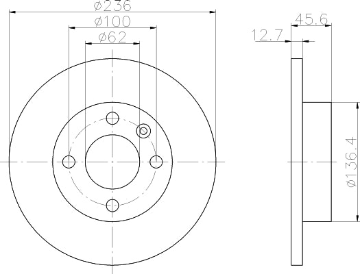 NF PARTS stabdžių diskas NF1699016